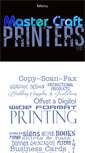 Mobile Screenshot of mastercraftprinters.com